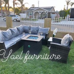 Brand New Patio Outdoor Furniture Set With Fire Pit