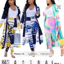 Two Piece Legging Robe Set 