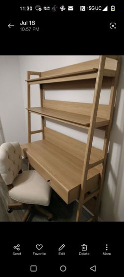 Bookshelf Desk & Chair