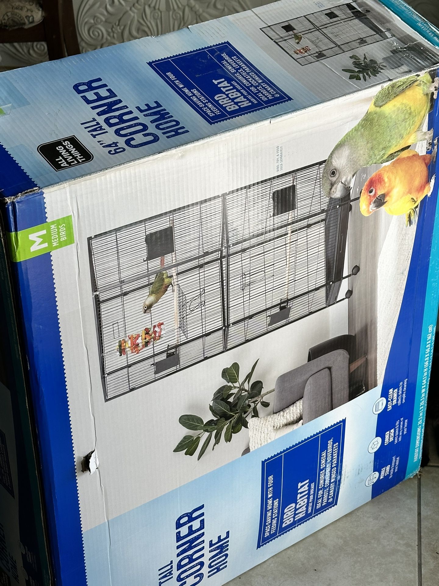 65” Bird Cage & Chick Starter Kit & Small Bird Cage
