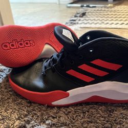 Adidas Black/red High tops  3.5