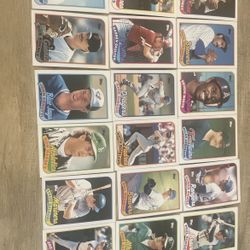 18 Card Lot 1989 Topps Baseball