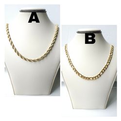5MM Gold Stainless Steel Figaro Rope Chain