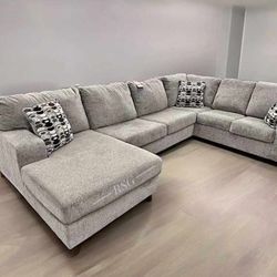 Ashley Furniture 3 Piece Modular Sectional Couch With Chaise Right/Left Face ⭐$39 Down Payment with Financing ⭐ 90 Days same as cash