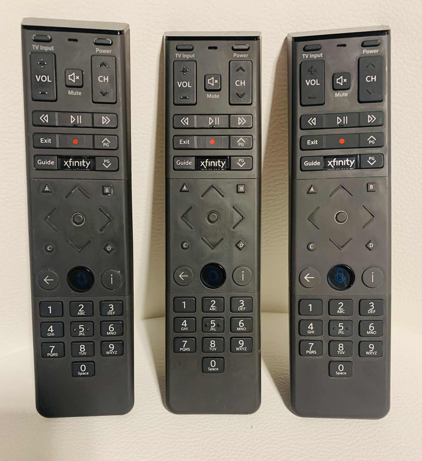 Xfinity Xr15 Voice Activated Remote Control W/ Backlight. (3 Pack). ***Includes 6 AA batteries.