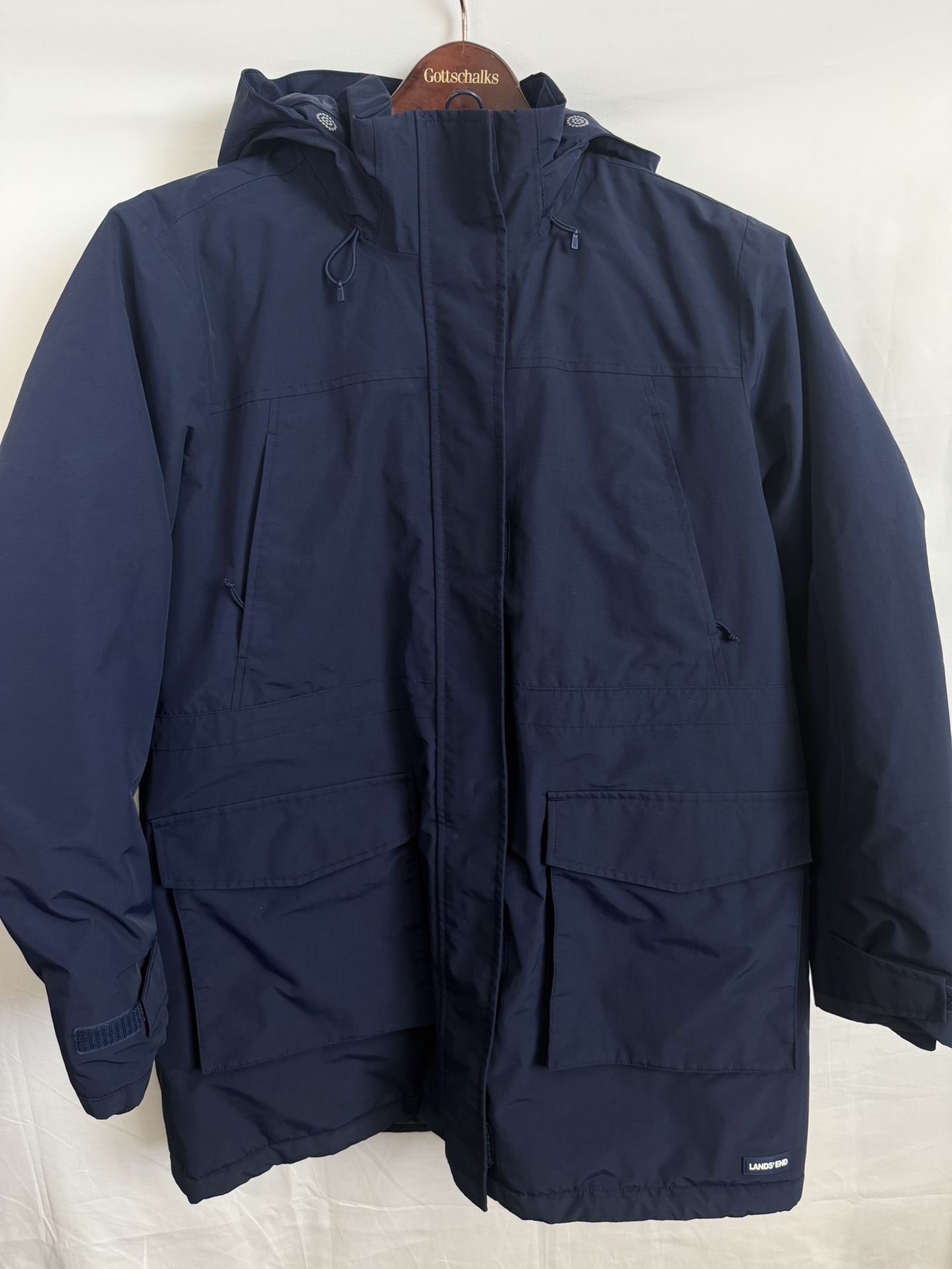 Lands’ End Men’s Navy Winter Parka – Size L