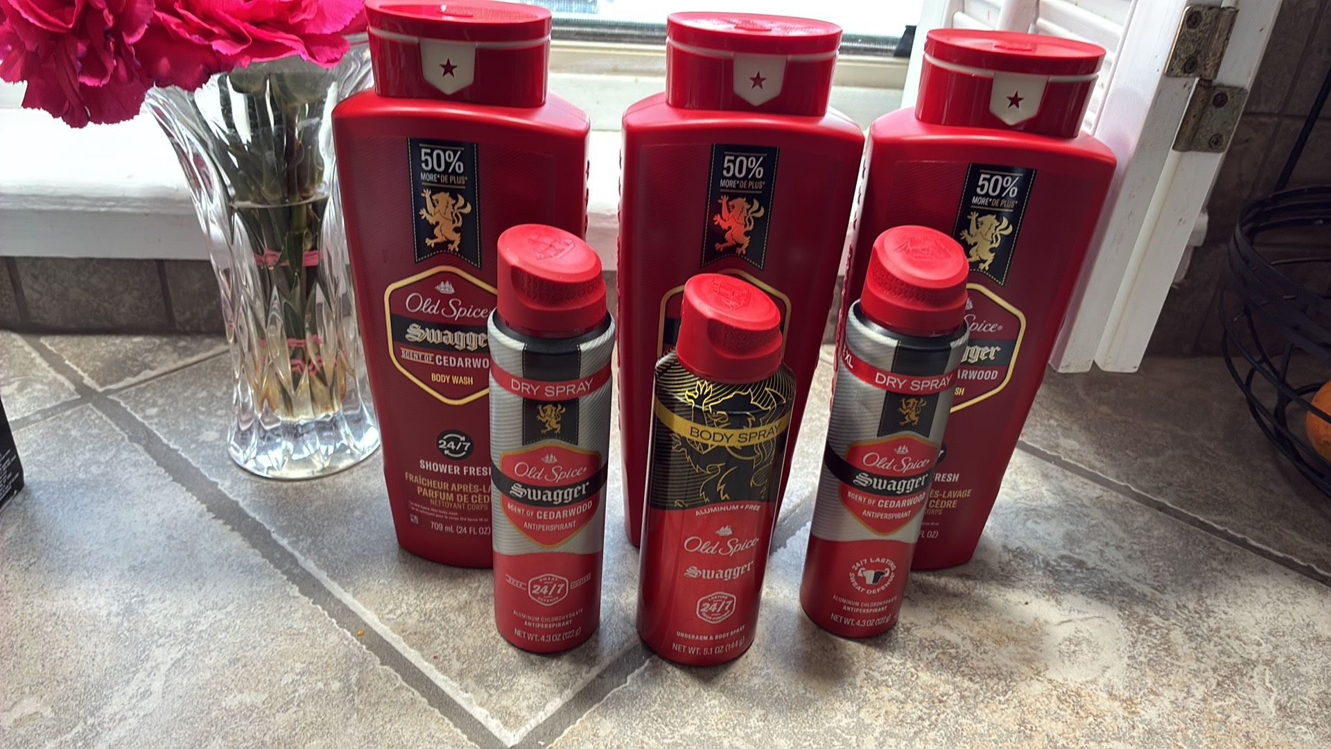 New Mens Old Spice Body Wash And Spray Deodorants