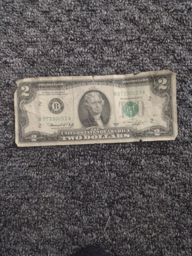 1976 Bicentennial $2 Dollar Bill