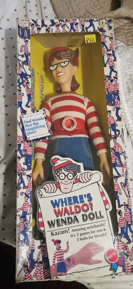 WHERE'S WALDO WENDA DOLL BRAND NEW 1991