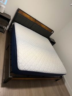 King Size Hybrid Mattress + Bed Frame
