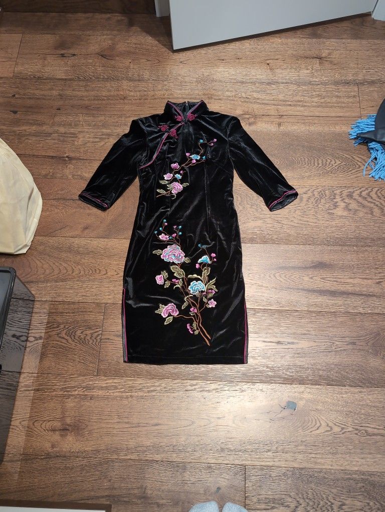 Embroidered Geisha Dress - XS New