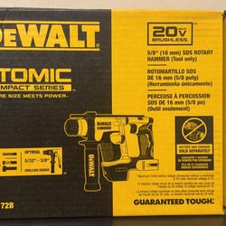 NEW DEWALT 20V ATOMIC SDS ROTARY HAMMER 