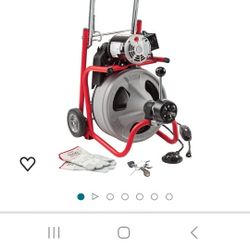 New Ridgid drain snake.