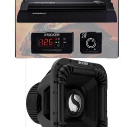 NEW KICKER SOLO X 15” SUBWOOFER WITH KICKER WARHORSE AMP