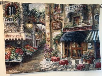 68” x 48” Nicky Boehme Italian tapestry wall hanging