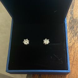 Moissanite Diamond Earrings 0.5 Ct ( Negotiable Price)