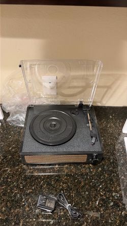 Black Record player