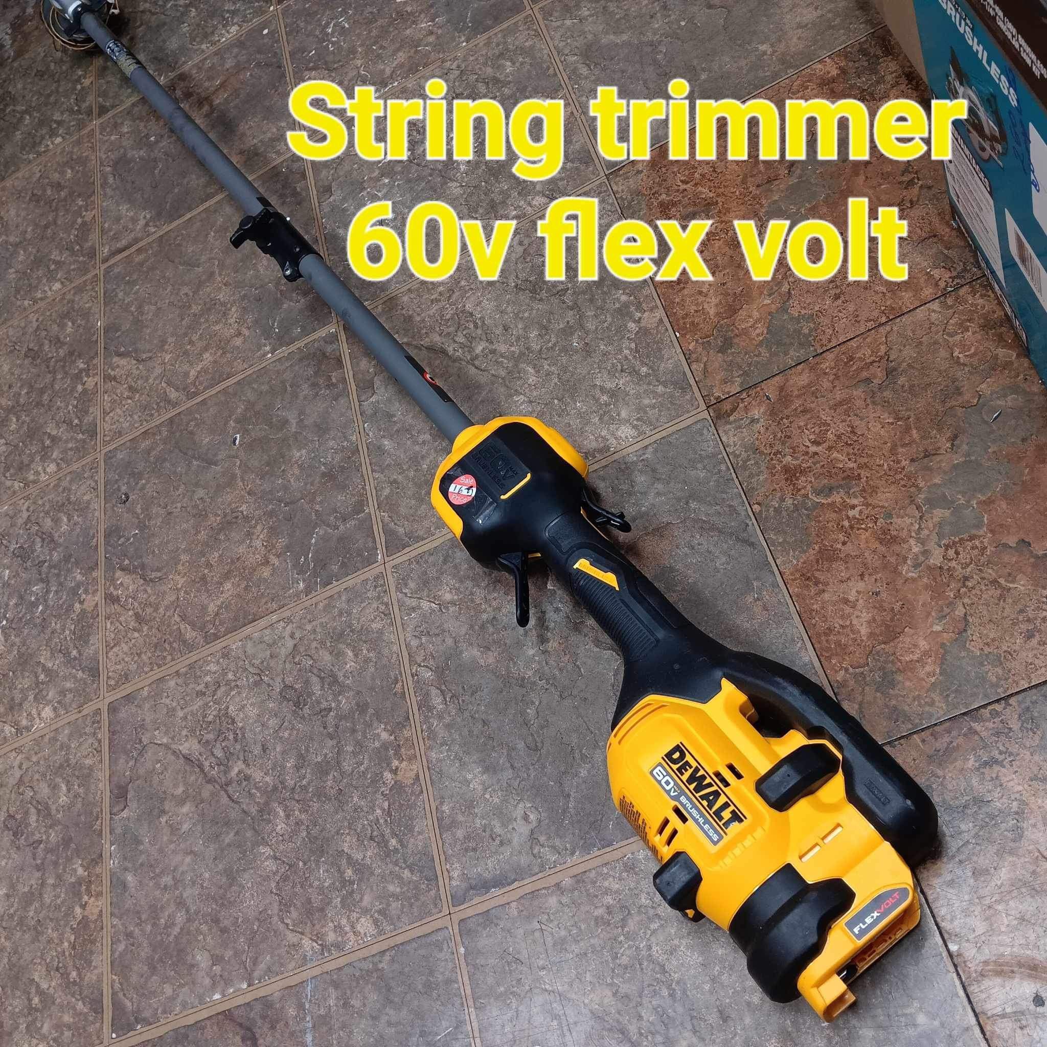 Grass Trimmer Dewalt Flexvolt 60v Trimmer Dewalt New String