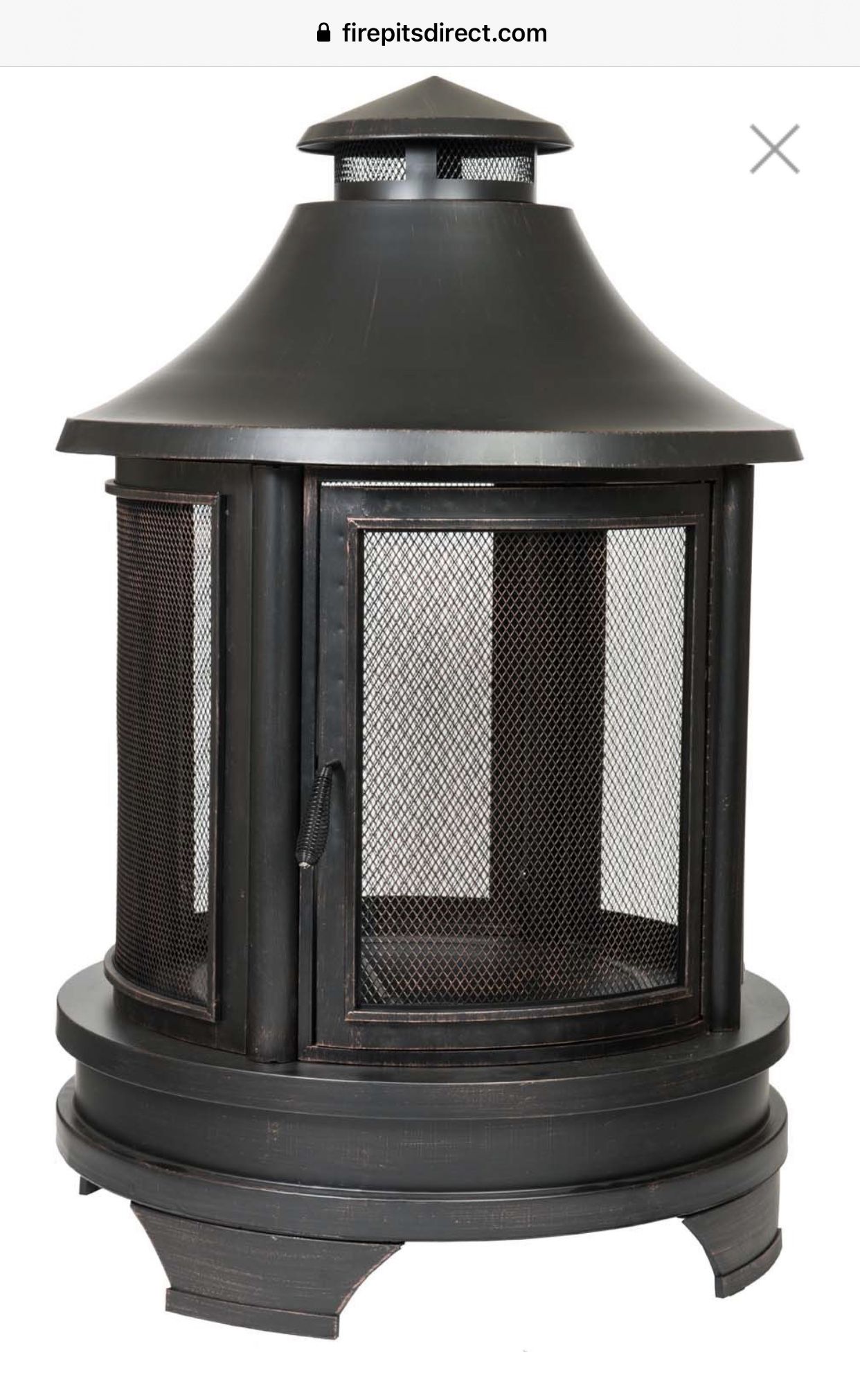 Dagan DG-FP-1026 Pagoda Style Wood Burning Fire Pit