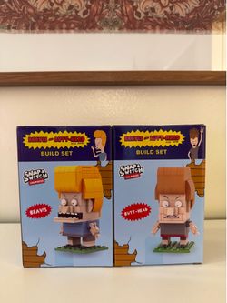 BEAVIS & BUTT-HEAD BlockHead Snap & Switch Brick Build Set MTV 1990's