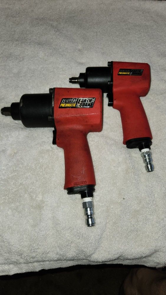 2 Central Pneumatic Earthquake Impact Wrenches 