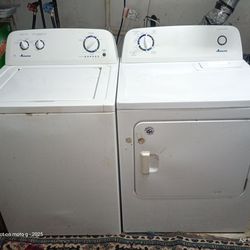 DRYER WORKS PERFECTLY.
*** WASHER WORKS AND GO THROUGH ALL CYCLES BUT STRUGGLES TO AGITATE ON BIG/ HEAVY LOADS.
***AS IS**