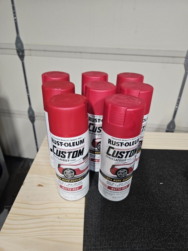 Rustoleum Custom Lacquer Matte Red Paint