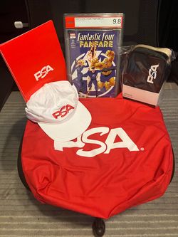 PSA Comic Bundle, 9.8 Fantastic Four Fanfare #1, Hat, Tote Bag, Nomad Tech Travel Bag