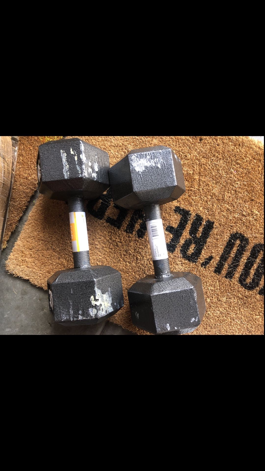 30lb Cap Dumbbell Set