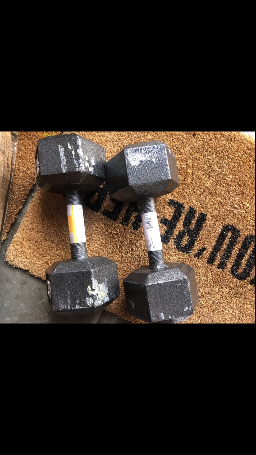 30lb Cap Dumbbell Set 