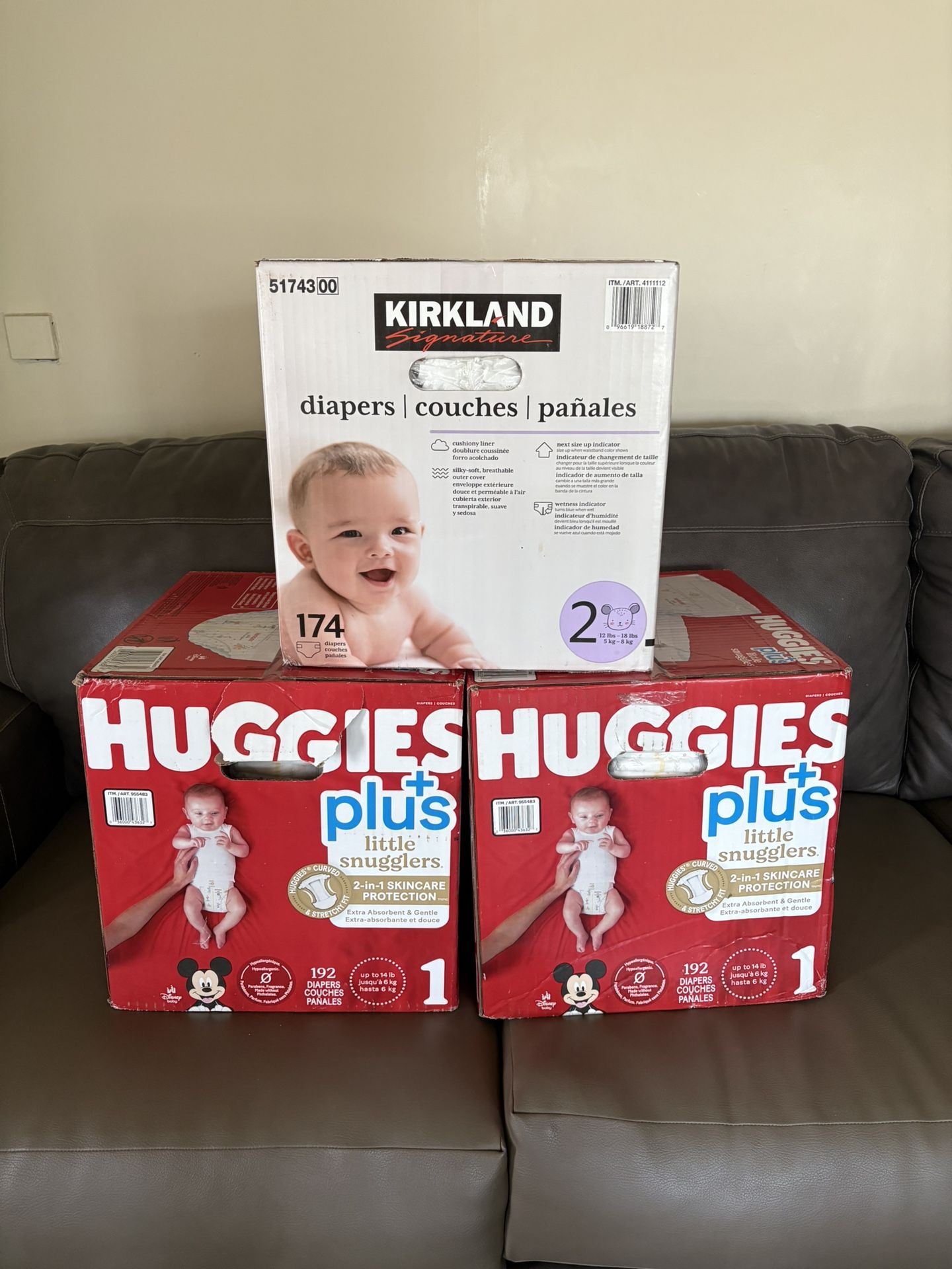 Huggies And Kirkland Diapers