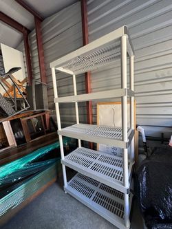 5-Tier Plastic Storage Shelving Unit