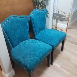 Beautiful Turquoise Dining Chairs 