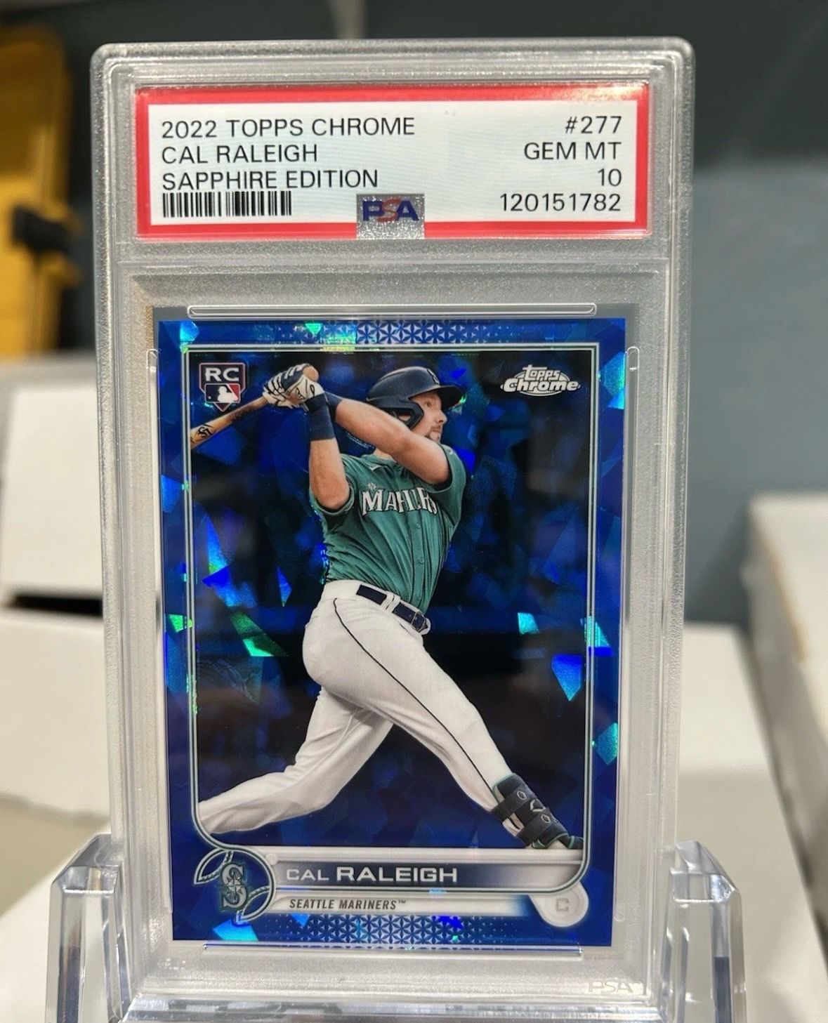 Cal Raleigh "big dumper" MLB PSA 10
