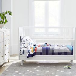Pottery Barn Sloan Acrylic Convertible Crib Kids Toddler Bed - Mattress Not Included