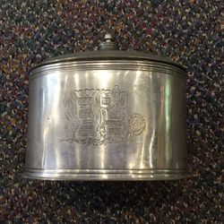 1988 Metropolitan Museum of Art "MMA" Silver Plated Canister