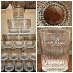Jack Daniels And Crown Royal Whiskey Glasses