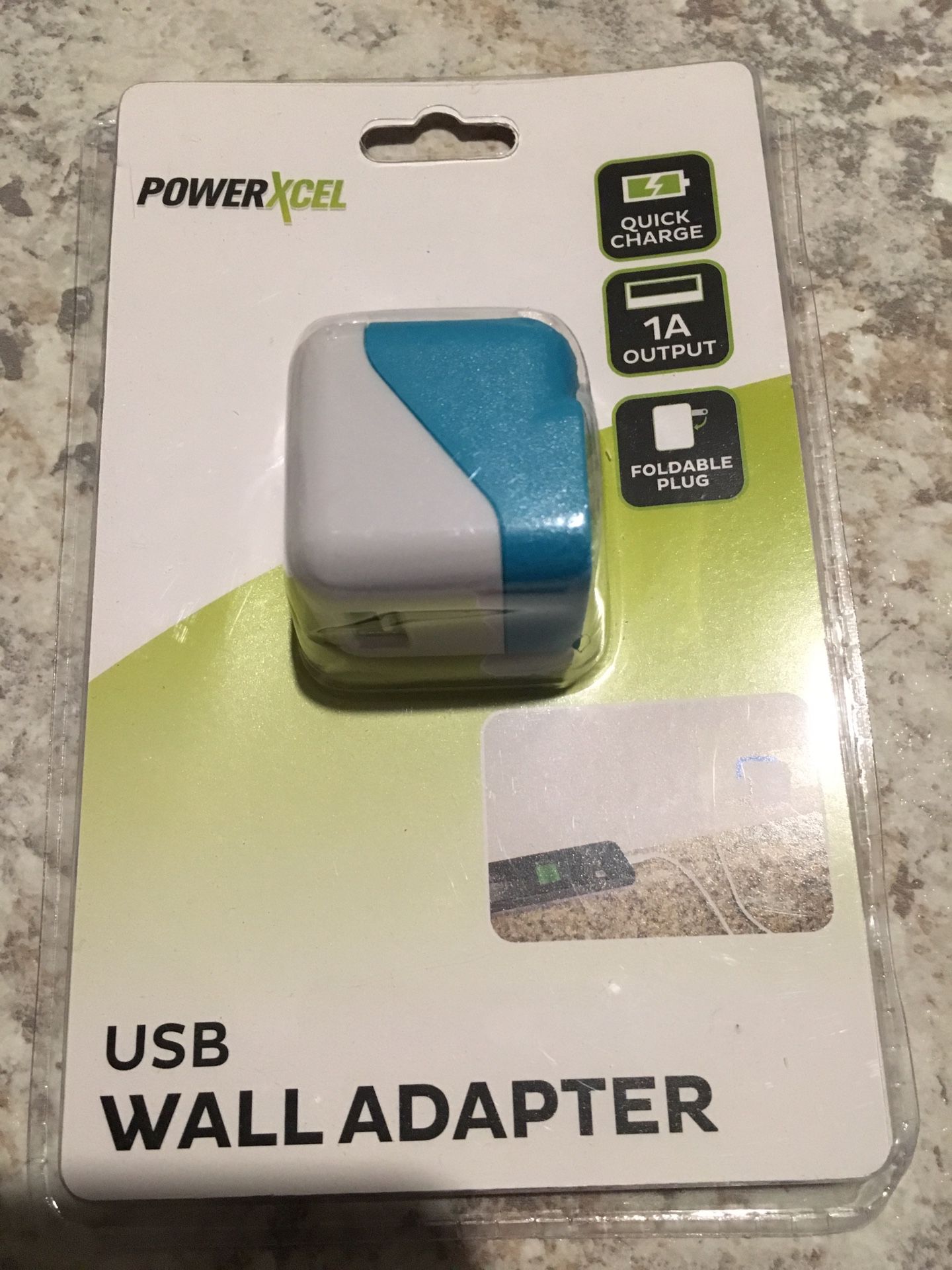 PowerXcel USB wall adapter . New