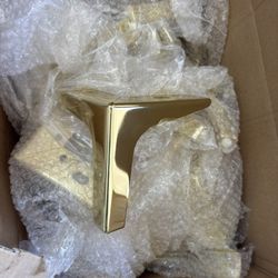 Sofa Metal Legs Gold 5” Upholstery Supply Case Of 50