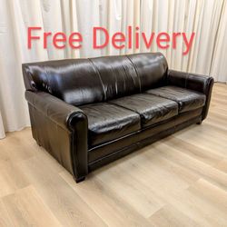 Top Grain Leather Sofa Couch by Bauhaus Free Delivery