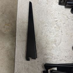 (16)  11.5 Inch Heavy duty Double-slotted Metal Shelf Bracket  -Black 