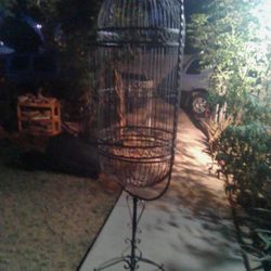 Rod Iron Vintage Bird Cage 