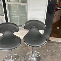Grey Medium Sized Bar Stools
