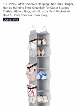 8 shelves hanging multi-use organizer, new