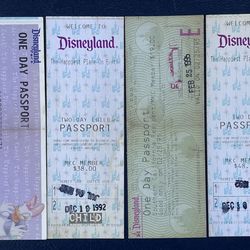 Disneyland 1(contact info removed) One Day Passport ticket used VINTAGE