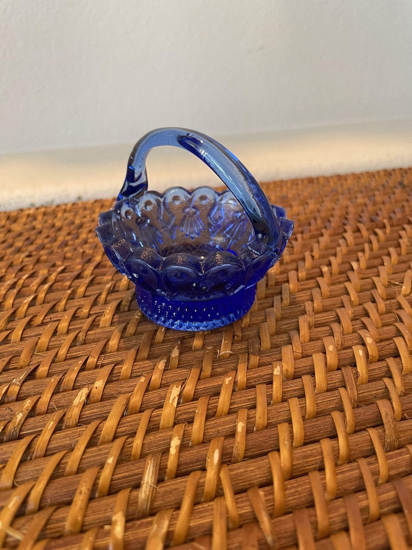 Small Glass Trinket Basket