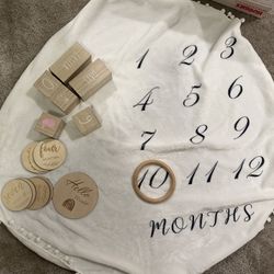 Baby Milestone Photoshoot Props