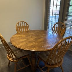 Dining Round Table And 4 Chairs
