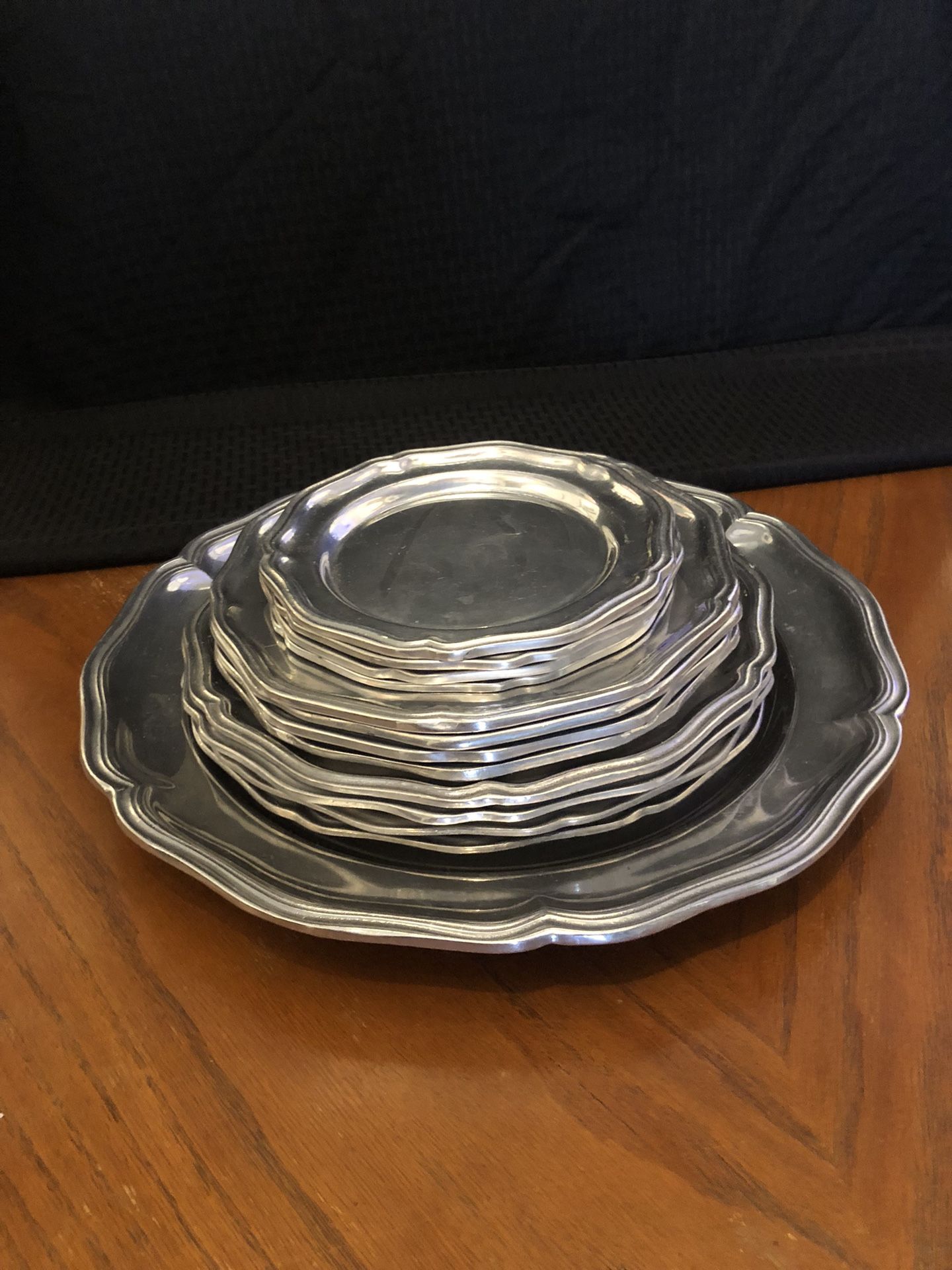 Wilton-Columbia RWP Pewter Plates