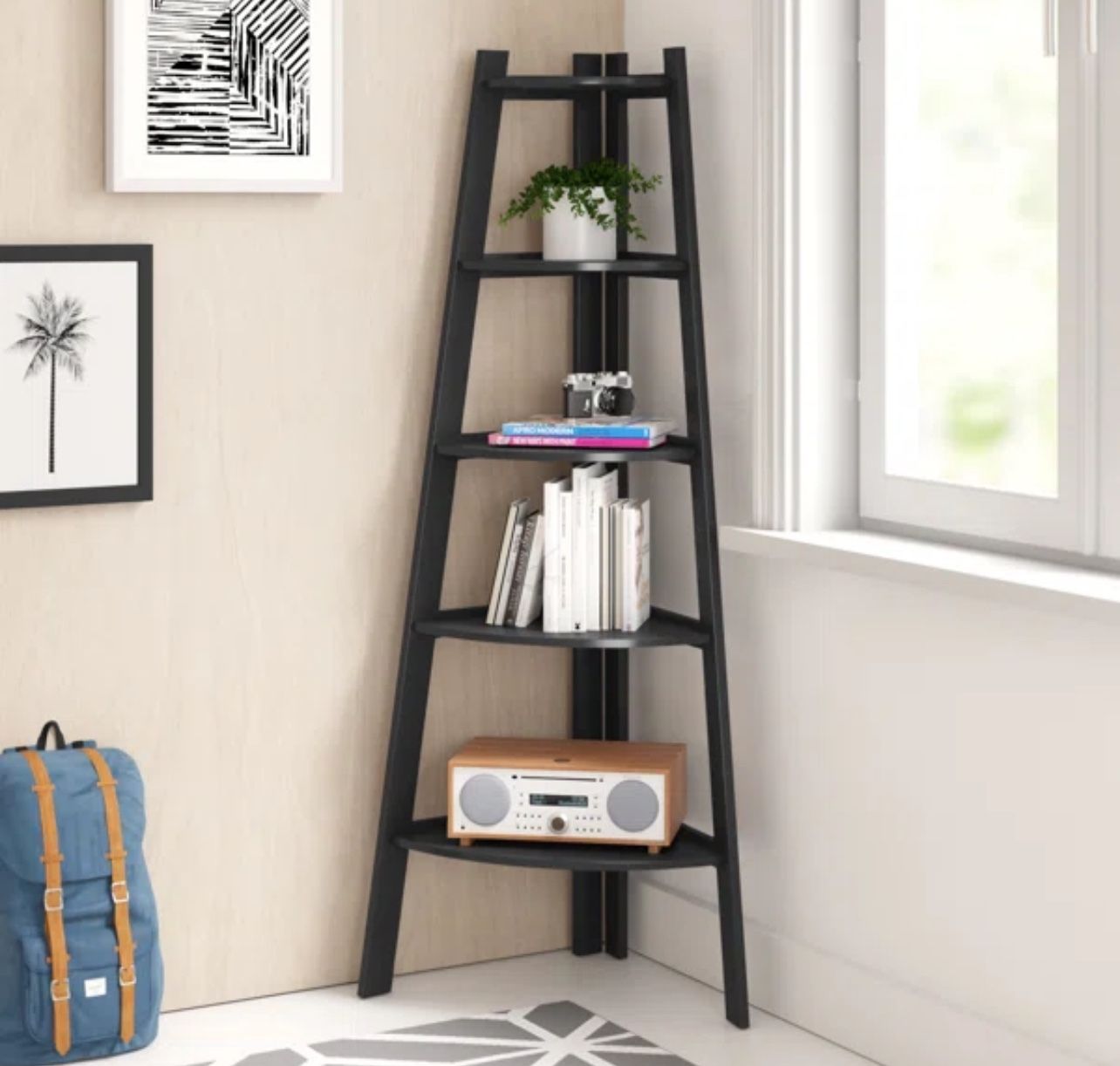 Tisha Corner Bookcase